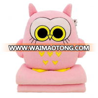 Wholesale supply of multi functional plush toys cartoon hand warm blanket pillow gifts