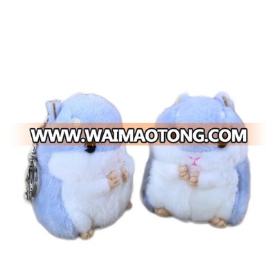 wholesale hot sale custom 10cm hamster plush keychain toy plush animal pendant