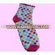 Colorful round dot jacquard Christmas children's gift socks