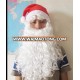 plush christmas santa hat with beard